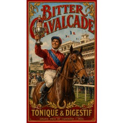 Bitter Cavalcade — Tonique & Digestif – affiche & plaque vintage | Manufacture Arssans