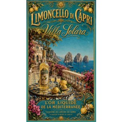 Limoncello di Capri — Villa Solara – affiche & plaque vintage | Manufacture Arssans