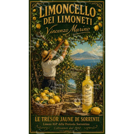 Limoncello dei Limoneti — Vincenzo Marino – affiche & plaque vintage | Manufacture Arssans