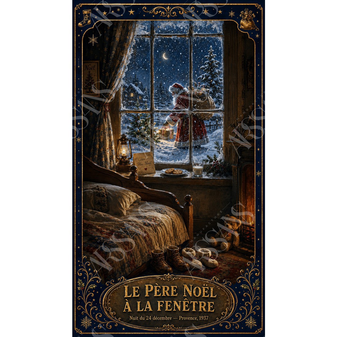 Le Père Noël à la Fenêtre