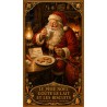 Le Père Noël Goûte le Lait et les Biscuits – affiche & plaque vintage | Manufacture Arssans