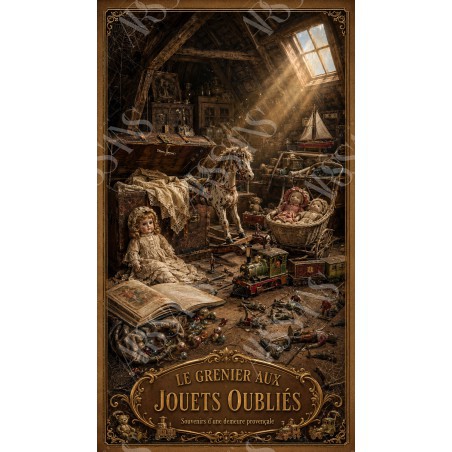 Le Grenier aux Jouets Oubliés - affiche & plaque vintage | Manufacture Arssans