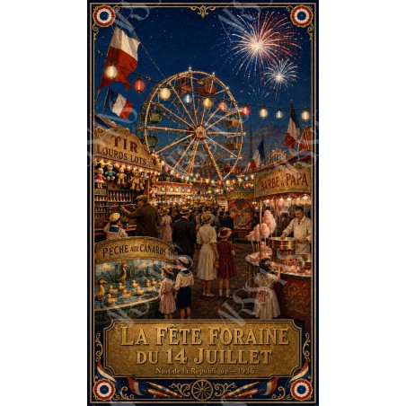 Le Voilier sur le Bassin - affiche & plaque vintage | Manufacture Arssans