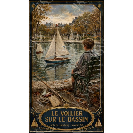 La Fête Foraine du 14 Juillet - affiche & plaque vintage | Manufacture Arssans