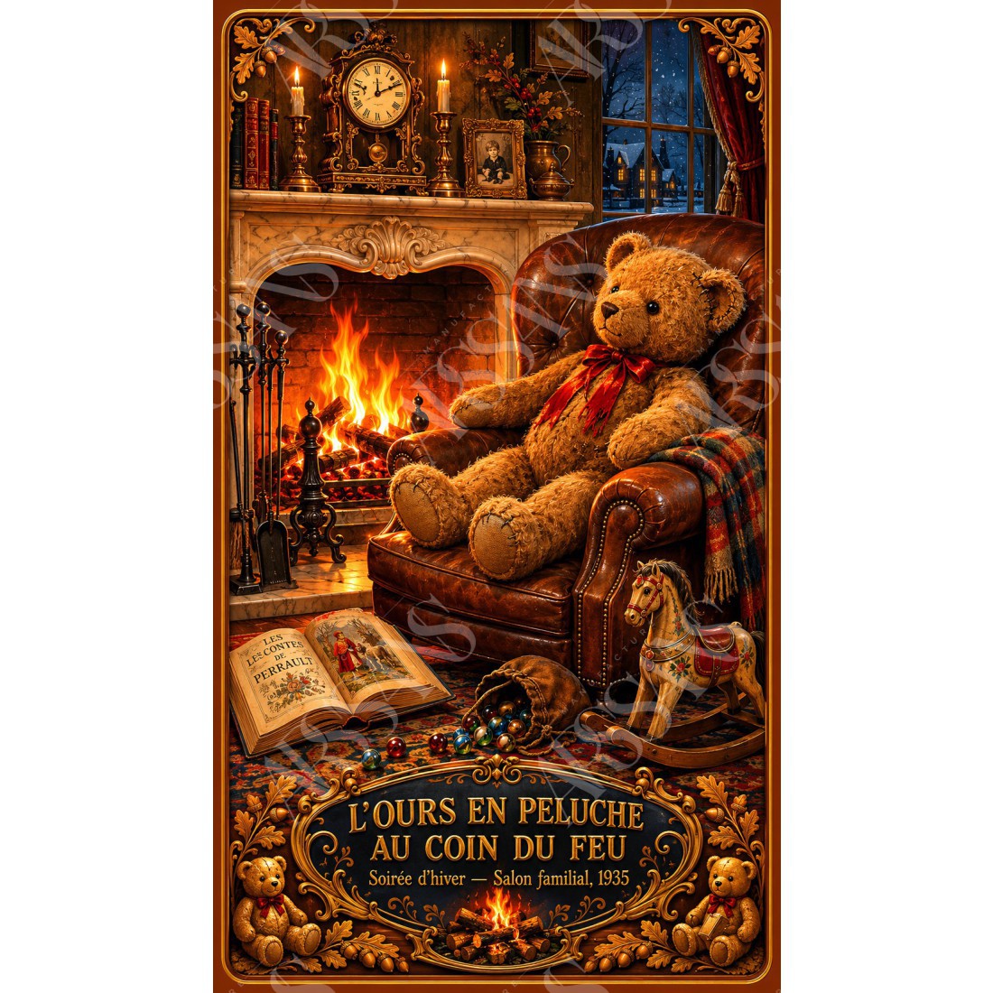 Le Tapis aux Jouets Éparpillés – affiche & plaque vintage | Manufacture Arssans