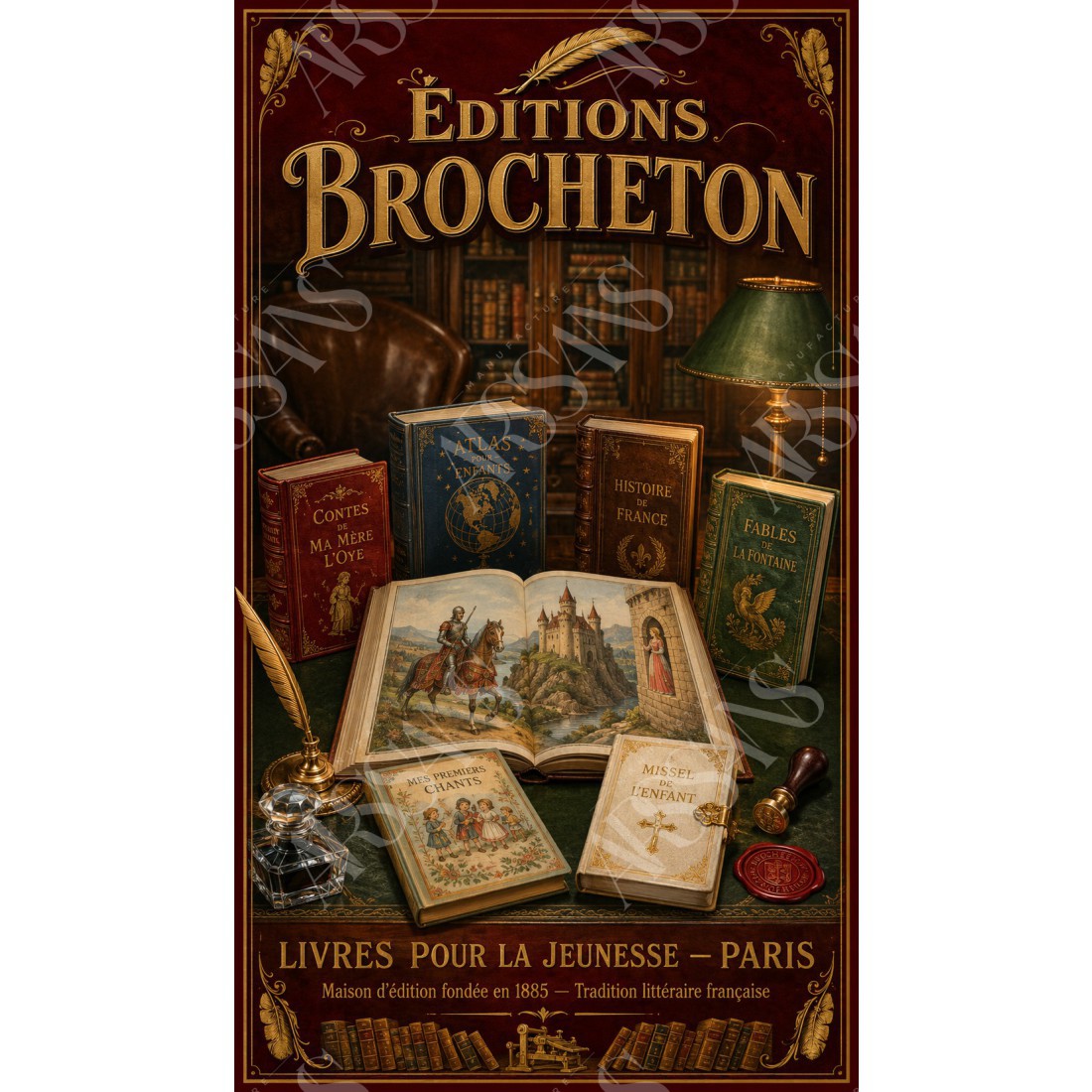 Éditions Brocheton – affiche & plaque vintage | Manufacture Arssans