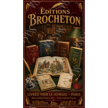 Éditions Brocheton - affiche & plaque vintage | Manufacture Arssans