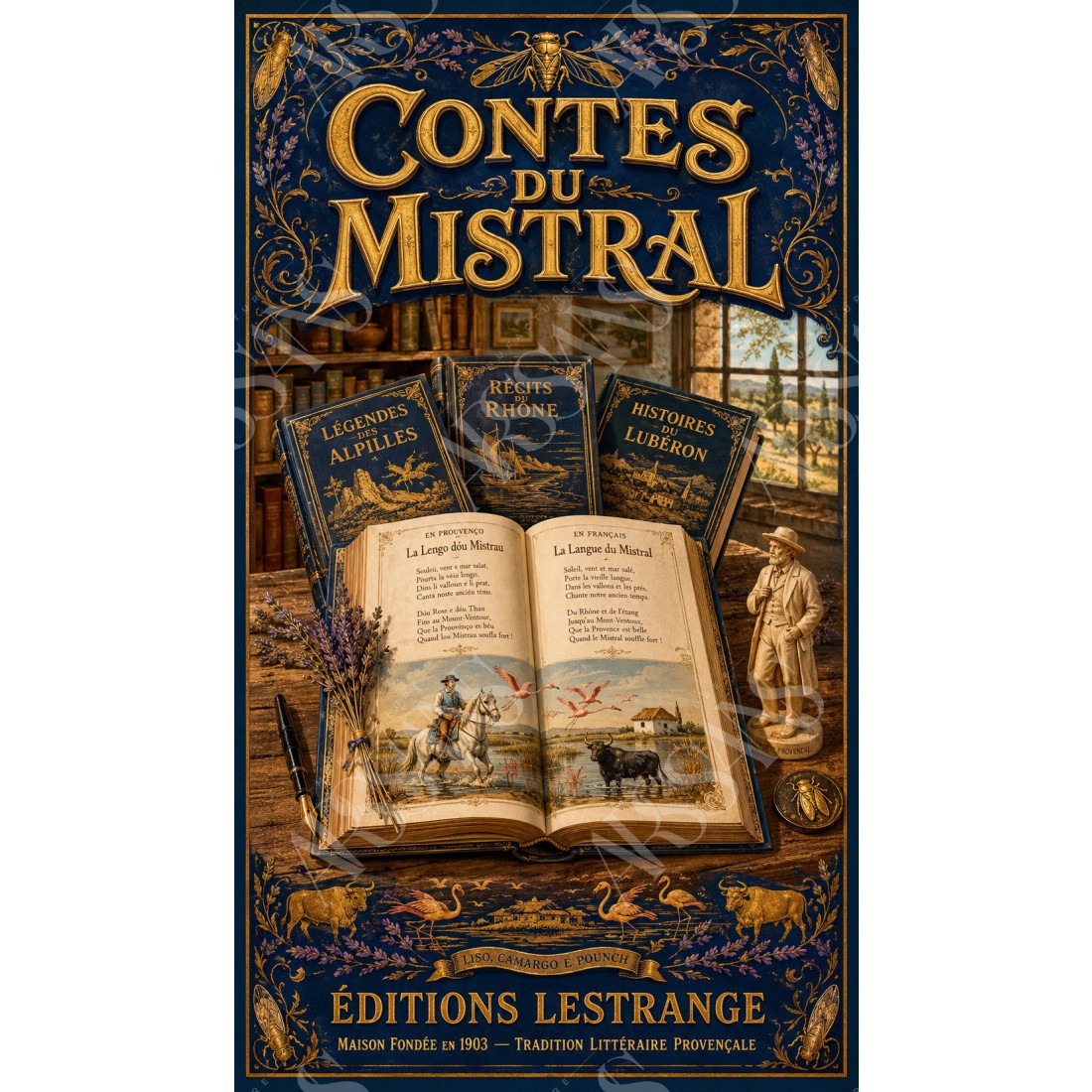 Contes du Mistral – affiche & plaque vintage | Manufacture Arssans