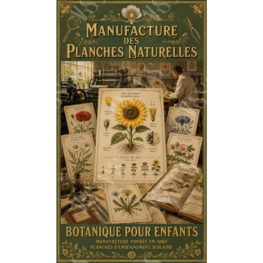 Manufacture des Planches Naturelles – affiche & plaque vintage | Manufacture Arssans