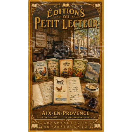 Éditions du Petit Lecteur - affiche & plaque vintage | Manufacture Arssans
