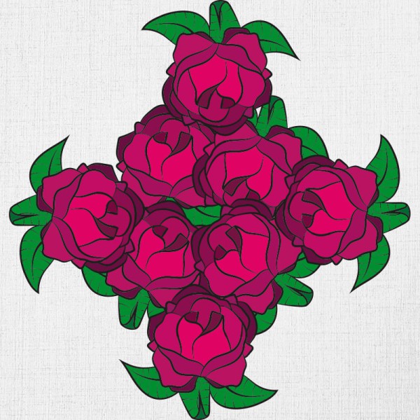 Papier Peint Rosea Flores — Ambiance 2