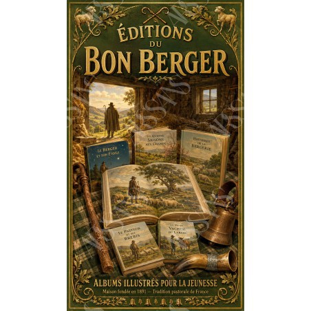 Éditions du Bon Berger - affiche & plaque vintage | Manufacture Arssans