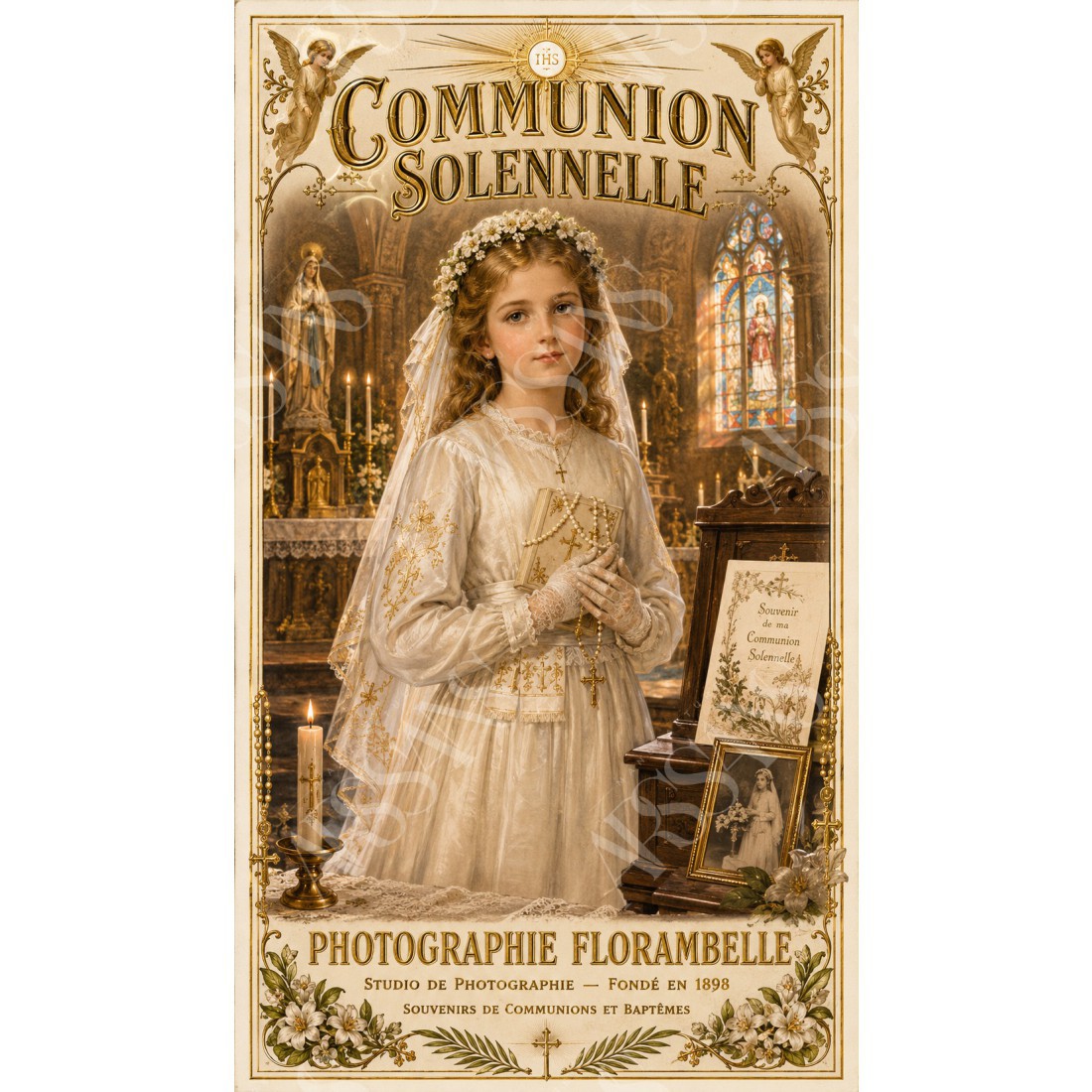 Communion Solennelle – affiche & plaque vintage | Manufacture Arssans