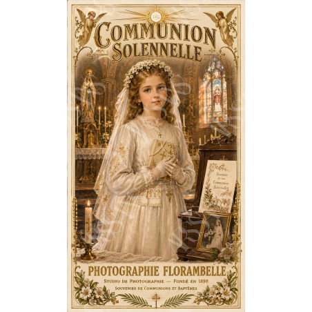 Communion Solennelle - affiche & plaque vintage | Manufacture Arssans