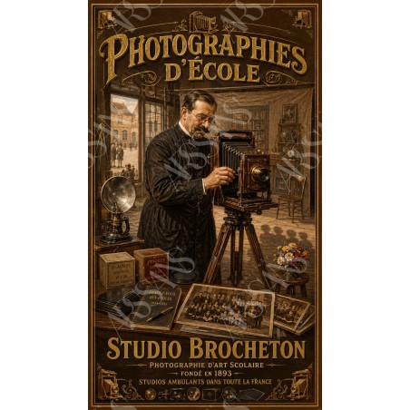 Photographies d'École - affiche & plaque vintage | Manufacture Arssans