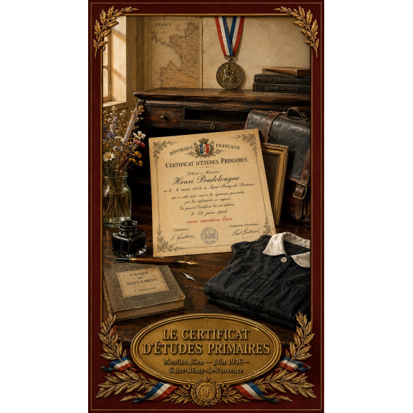 Le Certificat d’Études Primaires 1936 — Manufacture Arssans