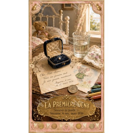 La Première Dent - affiche & plaque vintage | Manufacture Arssans