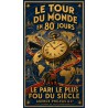 Le Tour du Monde en 80 Jours – affiche & plaque vintage | Manufacture Arssans