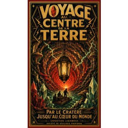 Voyage au Centre de la Terre – affiche & plaque vintage | Manufacture Arssans