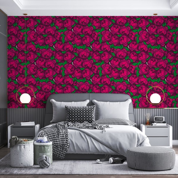 Papier Peint Rosea Flores — Ambiance 1