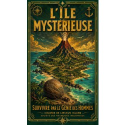 L'Île Mystérieuse – affiche & plaque vintage | Manufacture Arssans