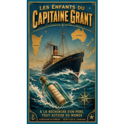 Les Enfants du Capitaine Grant – affiche & plaque vintage | Manufacture Arssans