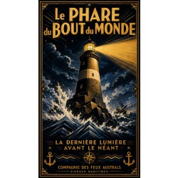 Le Phare du Bout du Monde – affiche & plaque vintage | Manufacture Arssans