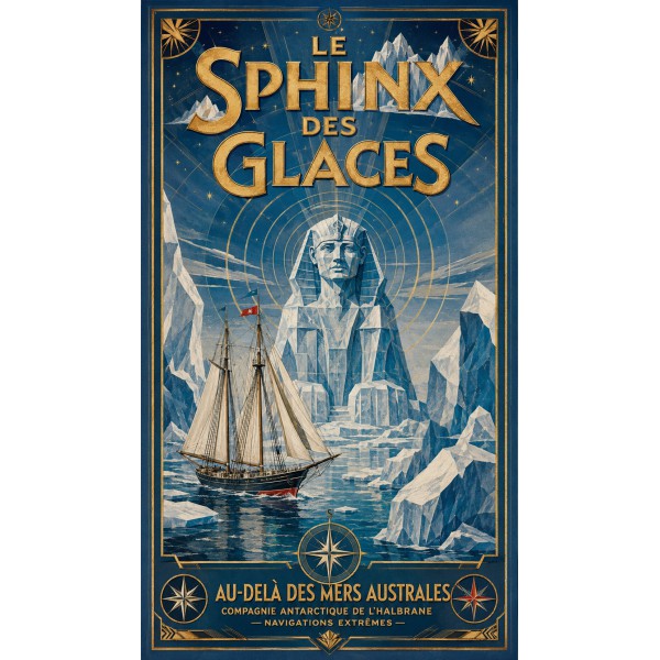 Le Sphinx des Glaces – affiche & plaque vintage | Manufacture Arssans