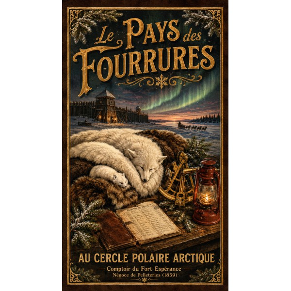 Le Pays des Fourrures – affiche & plaque vintage | Manufacture Arssans