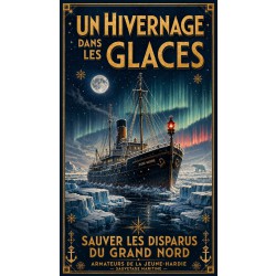 Un Hivernage dans les Glaces – affiche & plaque vintage | Manufacture Arssans