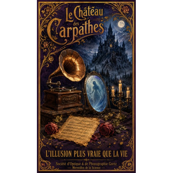 Le Château des Carpathes – affiche & plaque vintage | Manufacture Arssans
