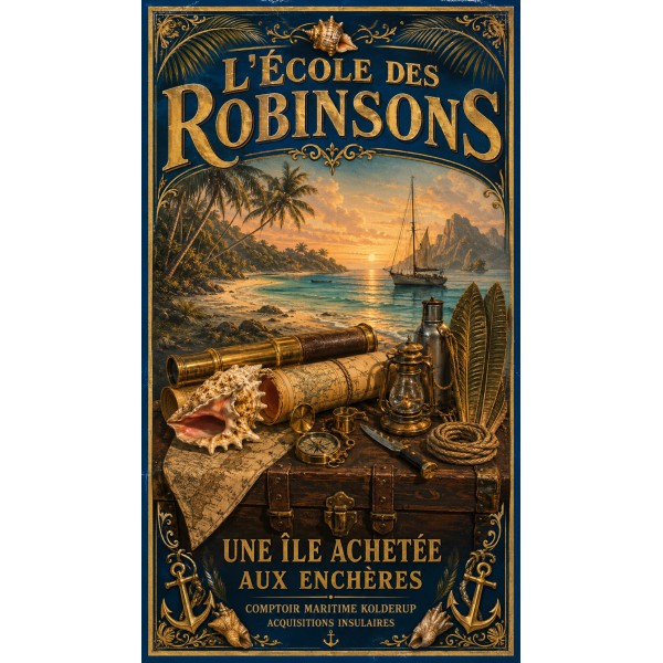 L'École des Robinsons – affiche & plaque vintage | Manufacture Arssans