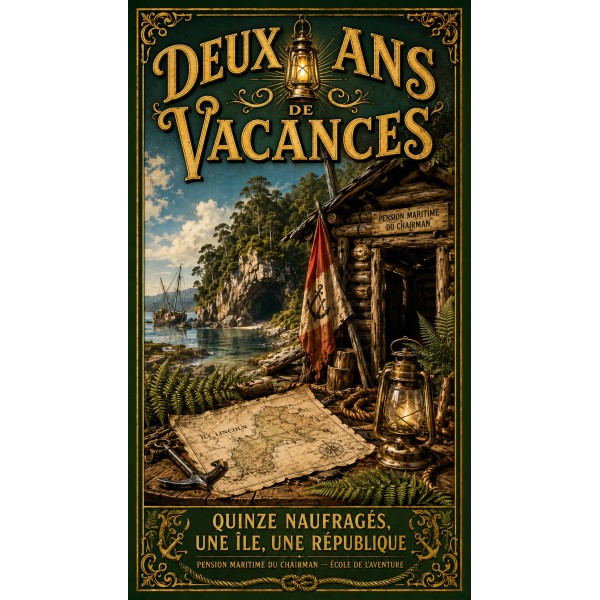 Deux Ans de Vacances – affiche & plaque vintage | Manufacture Arssans
