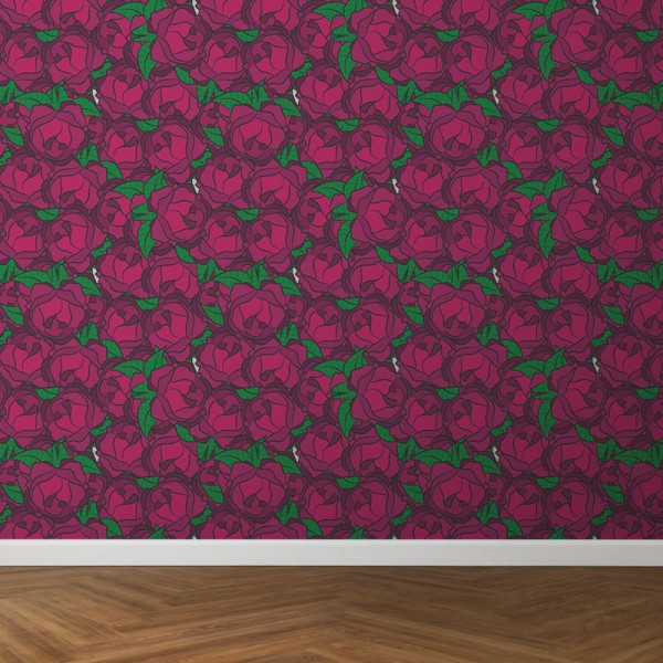 Papier Peint Rosea Flores — Ambiance 3