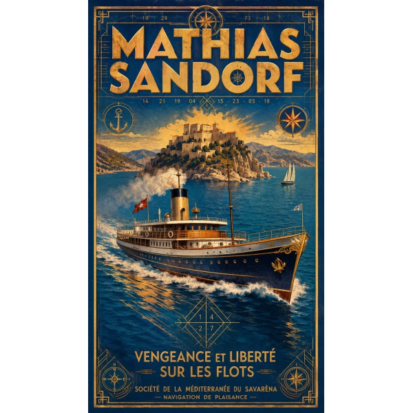 Mathias Sandorf – affiche & plaque vintage | Manufacture Arssans