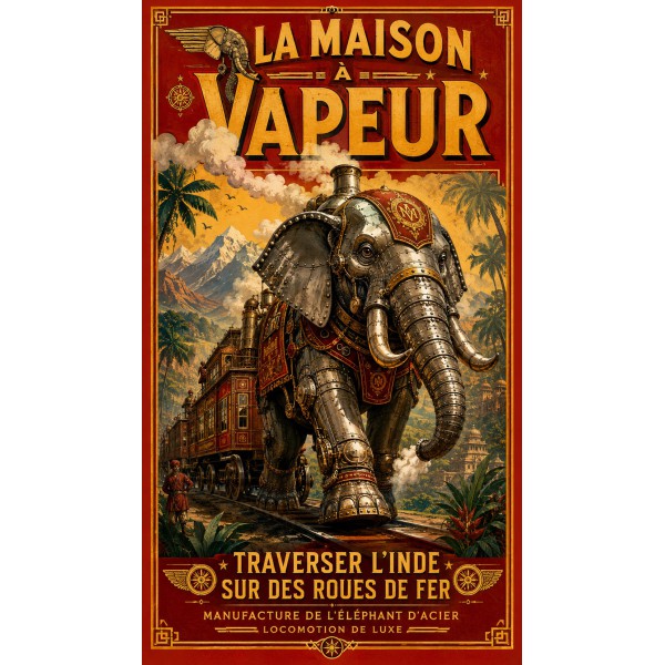 La Maison à Vapeur – affiche & plaque vintage | Manufacture Arssans