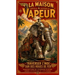 La Maison à Vapeur – affiche & plaque vintage | Manufacture Arssans