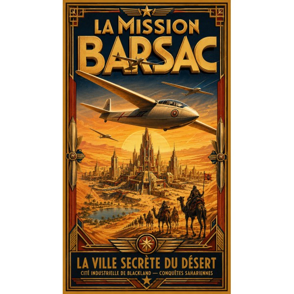 L'Étonnante Aventure de la Mission Barsac – affiche & plaque vintage | Manufacture Arssans