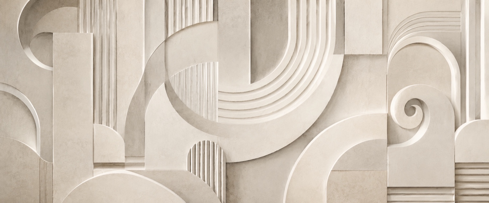 Bas-relief de plâtre sculpté