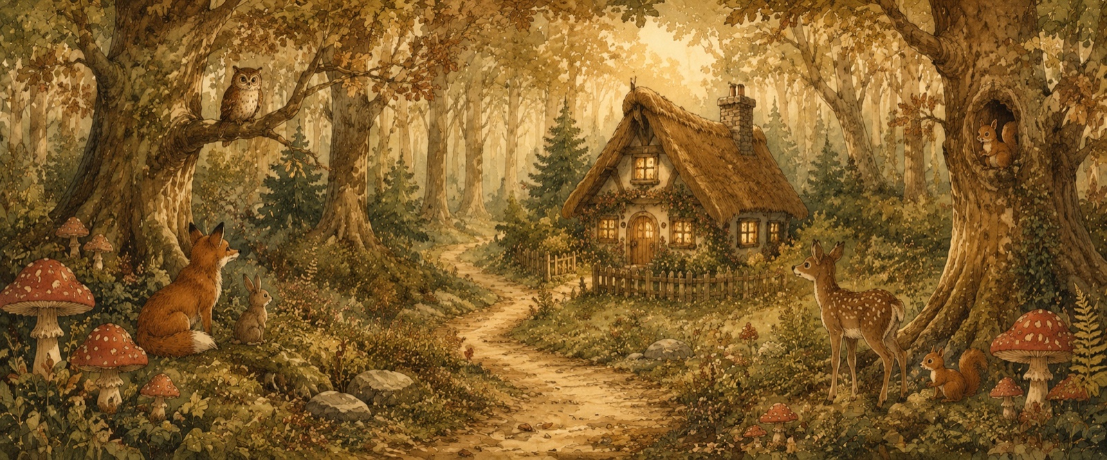 Forêt des contes à l'ancienne