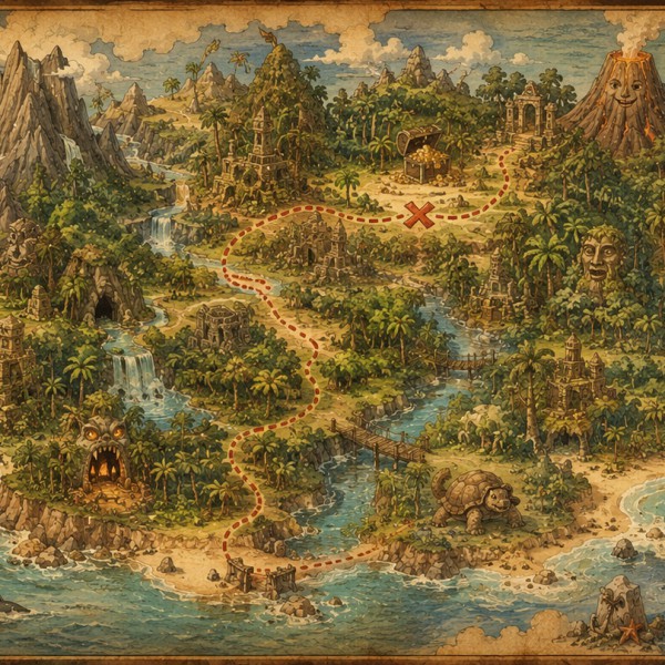 Carte au trésor des aventuriers — Manufacture Arssans