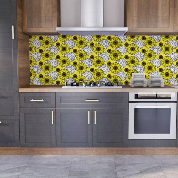 Papier Peint Helianthus — Ambiance 1