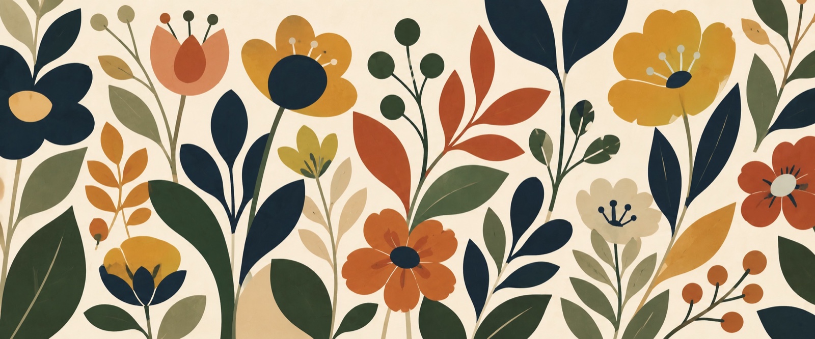 Floraison graphique en aplats