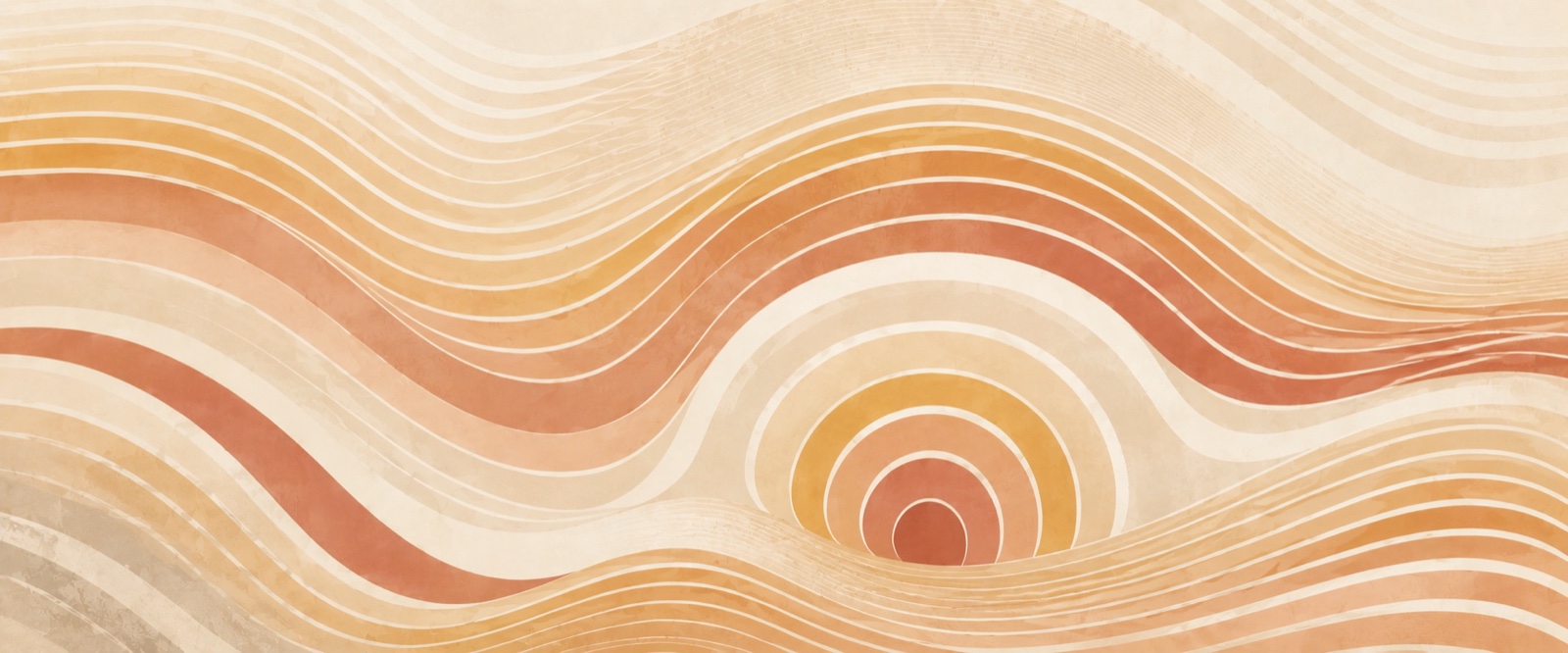 Vagues et courbes concentriques