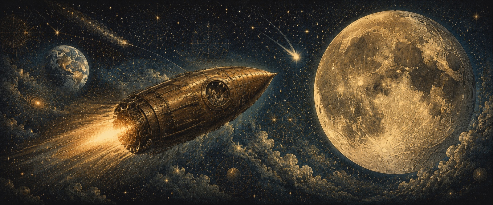 Le vaisseau vers la Lune
