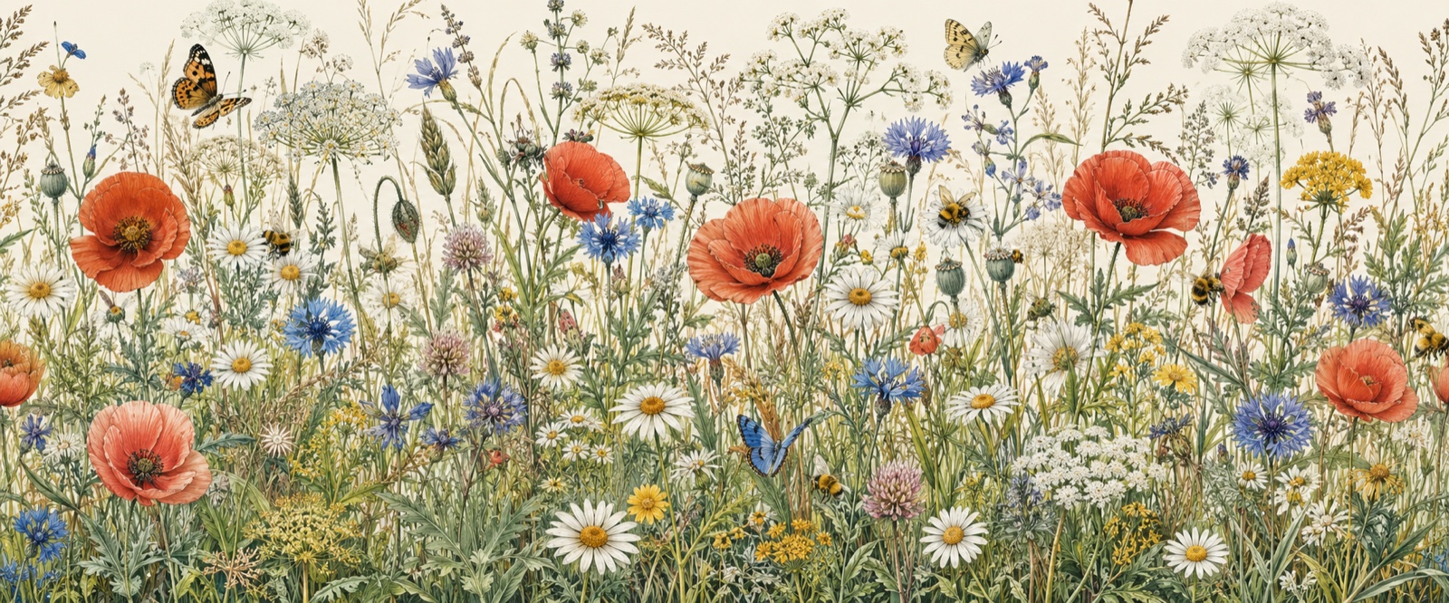 Prairie fleurie sauvage