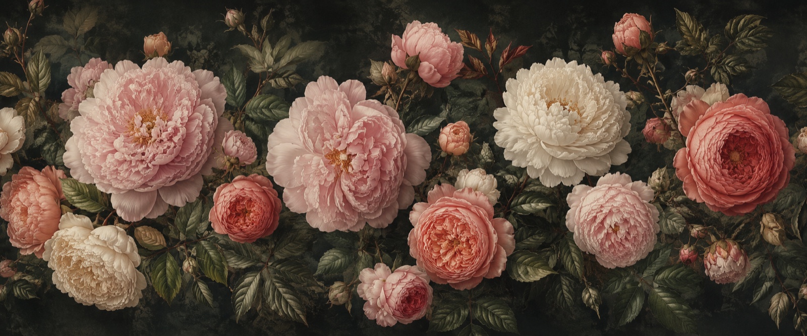 Pivoines et roses anciennes