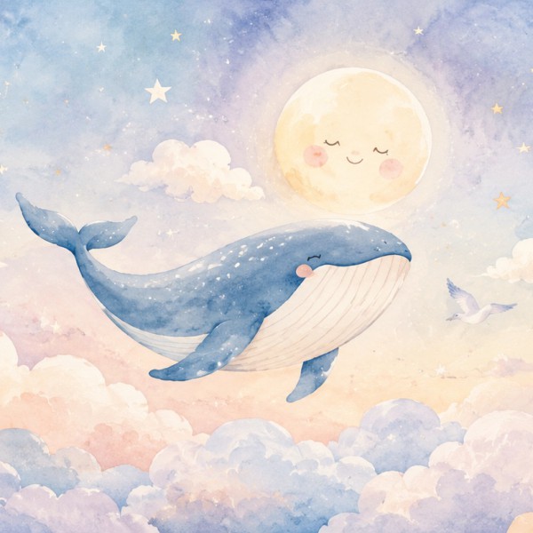 Baleines et nuages dans un ciel doux — Manufacture Arssans