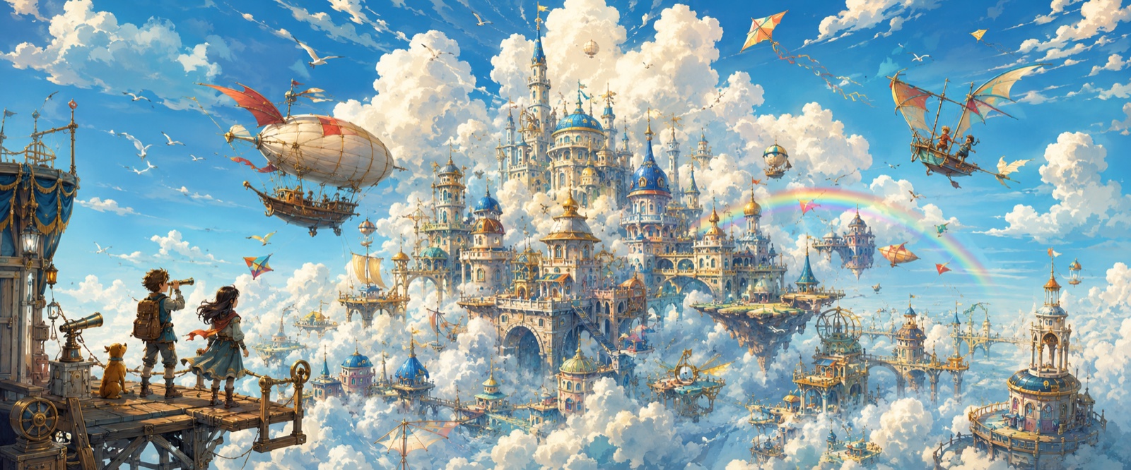 Cité dans les nuages et machines volantes