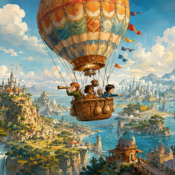 Grand voyage en montgolfière autour du monde — Manufacture Arssans